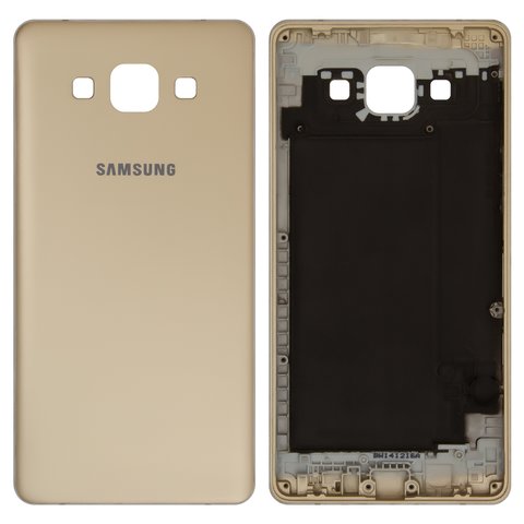 Задня панель корпуса для Samsung A500F Galaxy A5, A500FU Galaxy A5, A500H Galaxy A5, золотиста