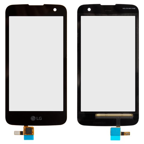Сенсорний екран для LG K4 K130E, чорний, тип 1, #STEAQ00GS