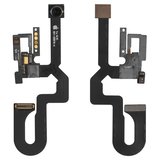 Шлейф для iPhone 7 Plus, з сенсором наближення, з конектором, з камерою
