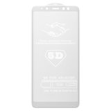Защитное стекло All Spares для Samsung A730 Galaxy A8+ (2018), 5D Full Glue, белый