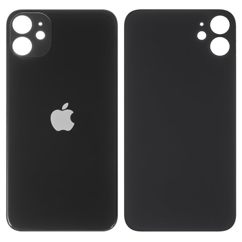 Задняя панель корпуса для iPhone 11, черная, не нужно снимать стекло камеры, big hole