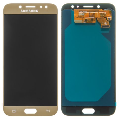 Дисплей для Samsung J730 Galaxy J7 2017 , золотистий, з регулюванням яскравості, Best copy, без рамки, Сopy, TFT 