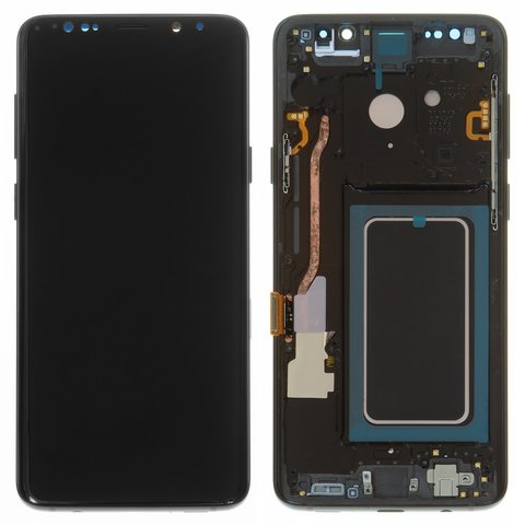 Дисплей для Samsung G965 Galaxy S9 Plus, черный, с рамкой, High Copy, OLED 