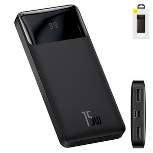 Power bank Baseus Bipow Digital, 10000 мАг, 15 Вт, чорний, #PPDML I01