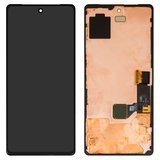 Дисплей для Google Pixel 7, черный, с рамкой, Оригинал (переклеено стекло), GVU6C, GQML3