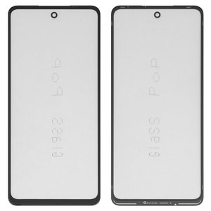 Стекло корпуса G+OCA PRO для Motorola Moto E14, Moto G04, Moto G04s, Moto G24, Moto G24 Power, с OCA пленкой, черное