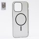 Чехол Fully-PC MagSafe для iPhone 14 Pro Max, черный, прозрачный, магнитный, пластик