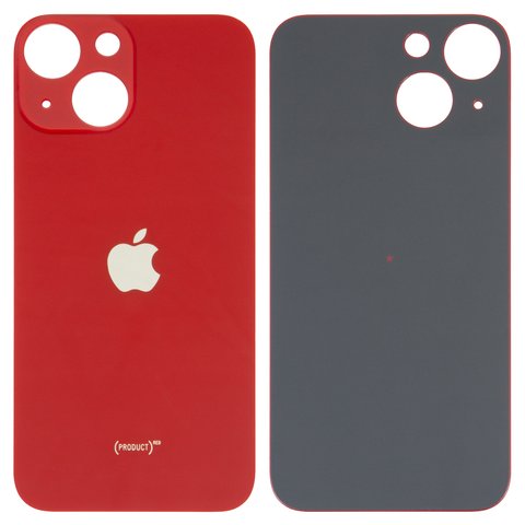 Задня панель корпуса для iPhone 13 mini, червона, не потрібно знімати скло камери, big hole