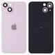 Задня панель корпуса для iPhone 13, рожева, із склом камери, small hole