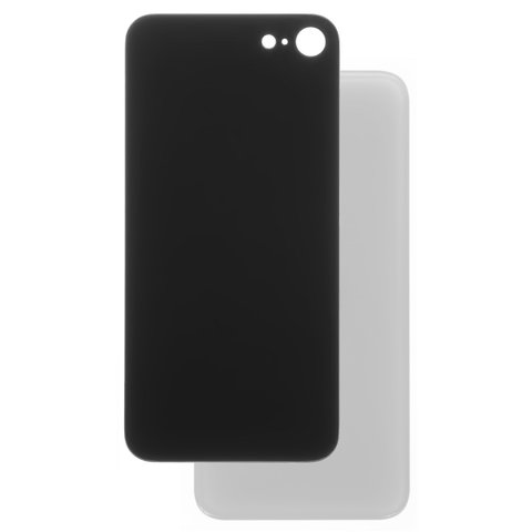 Housing Back Cover compatible with iPhone SE 2020, white, no need to remove the camera glass, big hole 