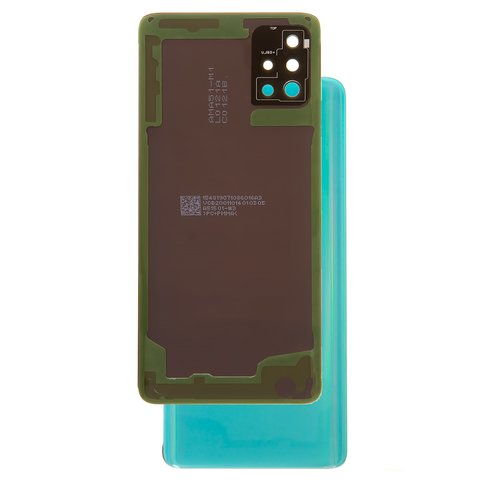 Panel trasero de carcasa puede usarse con Samsung A515F DS Galaxy A51, azul, con vidrio de cámara