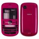 Housing compatible with Nokia 201 Asha, (High Copy, pink)