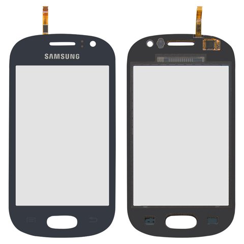 Touchscreen compatible with Samsung S6810 Galaxy Fame, dark blue 