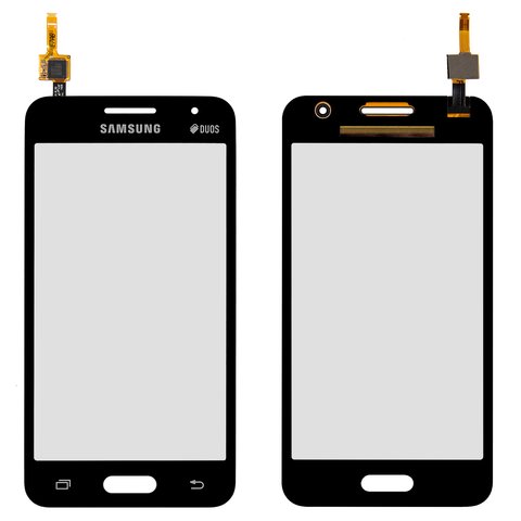 Touchscreen compatible with Samsung G355H Galaxy Core 2 Duos, black 