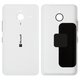 Housing Back Cover compatible with Microsoft (Nokia) 640 XL Lumia Dual SIM, (white, with side button)