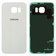 Panel trasero de carcasa puede usarse con Samsung G920F Galaxy S6, blanco, 2.5D, Original (PRC)