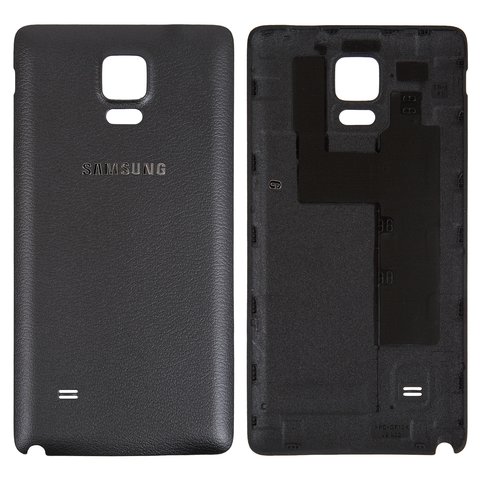Battery Back Cover compatible with Samsung N910F Galaxy Note 4, N910H Galaxy Note 4, black 