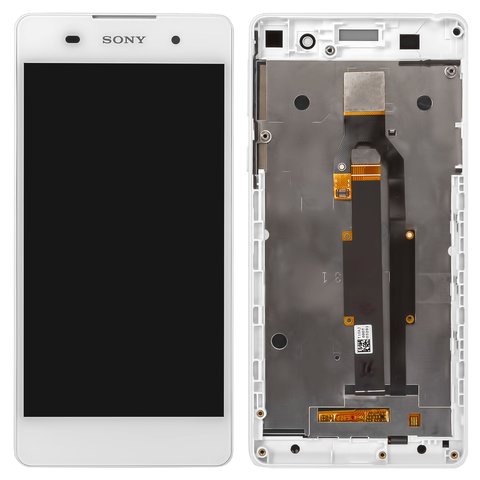 LCD compatible with Sony F3311 Xperia E5, white, with frame, Original PRC  