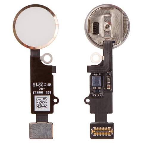 Cable flex puede usarse con iPhone 7, iPhone 7 Plus, de botón HOME, dorado, con plástico, PRC