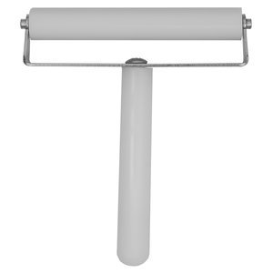 Rubber Roller, with handle, 100 mm 