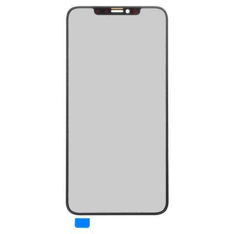 Housing Glass compatible with iPhone XS Max, black, PRC 
