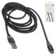 Cable USB Baseus Golden Belt, USB tipo-A, USB tipo C, 150 cm, 3 A, negro, dorado, con revestimiento de nylon, #CATGB-A1V
