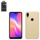 Case Nillkin Super Frosted Shield compatible with Xiaomi Mi Play, (golden, with support, matt, plastic, M1901F9E) #6902048171473