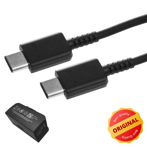 Cable USB Samsung, 2xUSB tipo C, 80 cm, negro, Original, #GH39 02031A