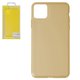 Case Baseus compatible with iPhone 11 Pro Max, (golden, transparent, silicone) #ARAPIPH65S-0V