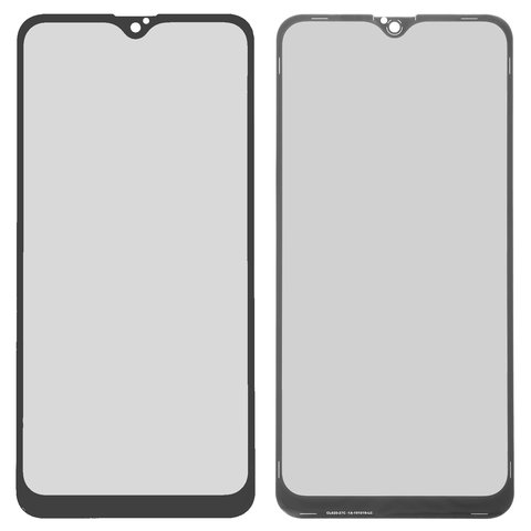 Housing Glass compatible with Samsung A107F DS Galaxy A10s, black 