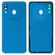 Panel trasero de carcasa puede usarse con Samsung A305F/DS Galaxy A30, azul, con vidrio de cámara