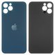 Housing Back Cover compatible with iPhone 12 Pro, (dark blue, no need to remove the camera glass, big hole)