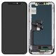 LCD compatible with iPhone X, (black, with frame, AAA, (TFT), ZY)