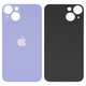 Panel trasero de carcasa puede usarse con iPhone 14, morada, no es necesario desmontar la cámara, big hole