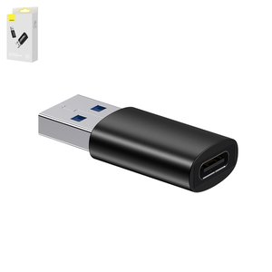 Adapter Baseus Ingenuity Series, USB type A, USB type C, black  #ZJJQ000101