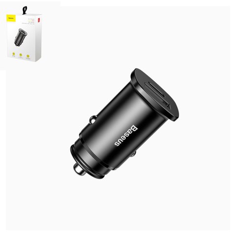 Car Charger Baseus PPS Car Charger, black, Quick Charge, 30 W, 2 outputs, 12 24 V  #CCALL AS01