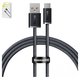 USB Cable Baseus Dynamic Series, (USB type-A, USB type C, 100 cm, 100 W, gray) #CALD000616