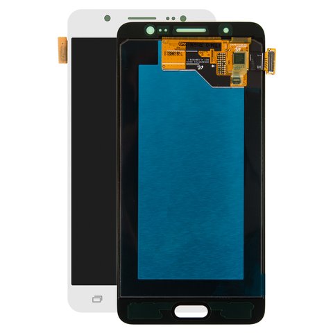 LCD compatible with Samsung J510 Galaxy J5 2016 , white, without frame, Original PRC , original glass 