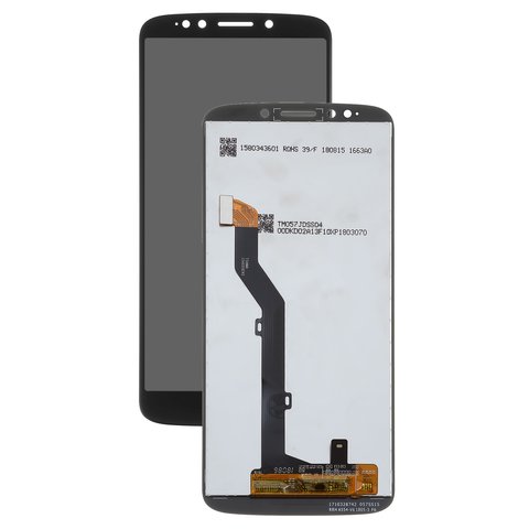 LCD compatible with Motorola XT1922 Moto G6 Play, black, without frame, Copy 