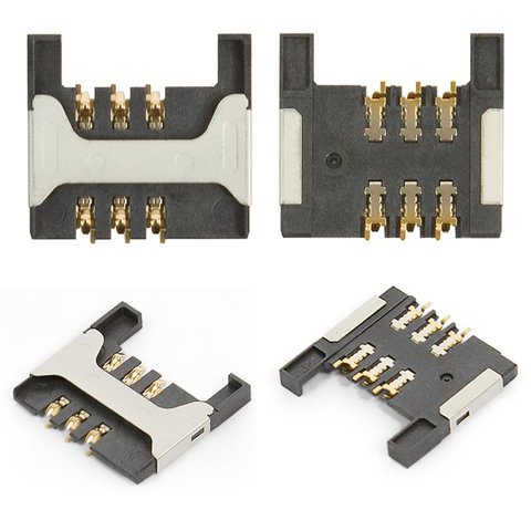 SIM Card Connector compatible with Blackberry 8800, 8820, 8830, 9000