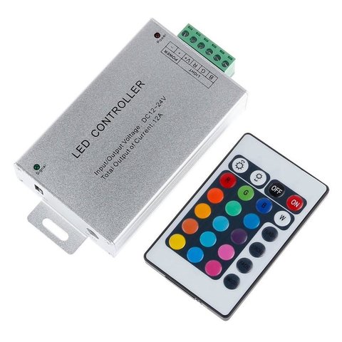 LED Controller with IR Remote Control HTL 010 RGB, 5050, 3528, 144 W 