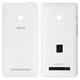 Housing Back Cover compatible with Asus ZenFone 5 (A501CG), (white, with side button)