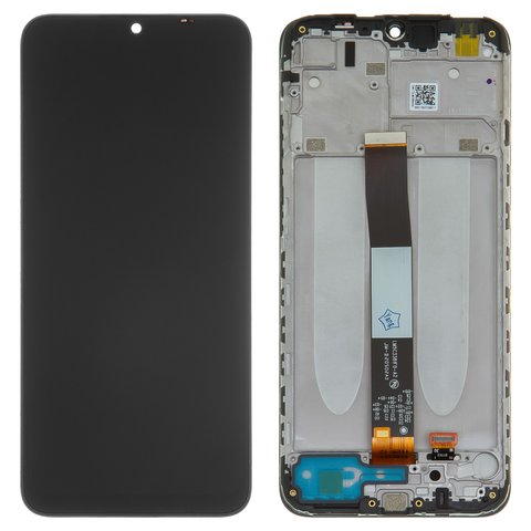 LCD compatible with Xiaomi Redmi 9A, Redmi 9AT, Redmi 9C, black, with frame, original change glass  , M2006C3LG, M2006C3LI, M2006C3LC, M2006C3MG, M2006C3MT 