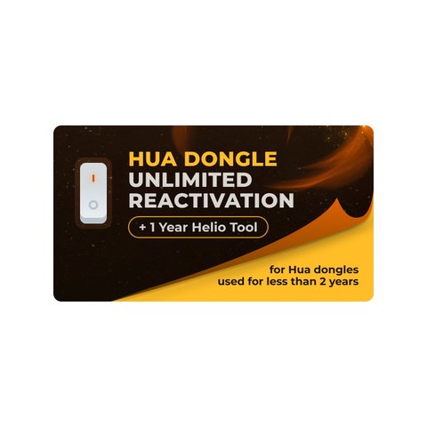 Hua Dongle Unlimited Reactivation + 1 Year Helio Tool Hua dongles used for less than 2 years