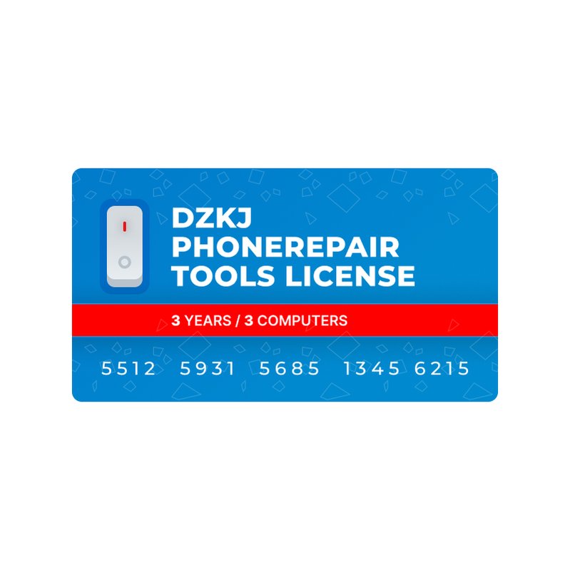 DZKJ PhoneRepair Tools License (3 Years / 3 Computers) - GsmServer