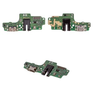 Flat Cable compatible with Tecno Spark 6 Go KE5, KE5J , charge connector, with microphone, with components, Original PRC , charging board 
