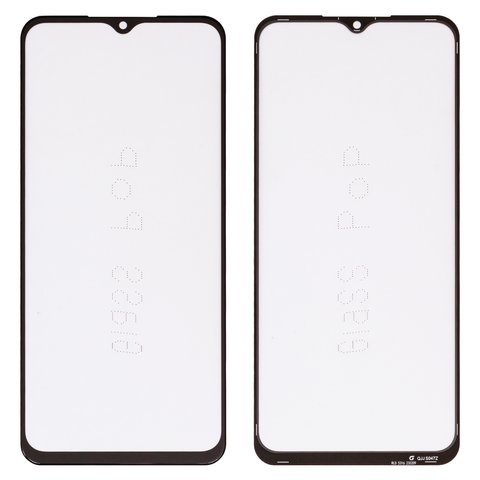 Housing Glass G+OCA PRO compatible with Samsung M135 Galaxy M13, with OCA film, black 