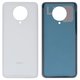 Housing Back Cover compatible with Xiaomi Poco F2 Pro, (white, High Copy, Logo Poco, M2004J11G)