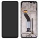LCD compatible with Xiaomi Redmi A3 Pro, (black, with frame, Original (PRC), 2409BRN2CG)