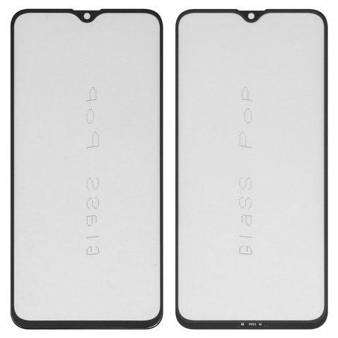 Housing Glass G+OCA PRO compatible with Realme X2, XT; Oppo K5, Reno Z, with OCA film, black 